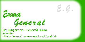 emma general business card